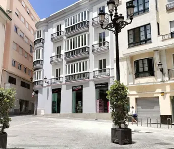 Vista de la Plaza del Palillero, en Cádiz