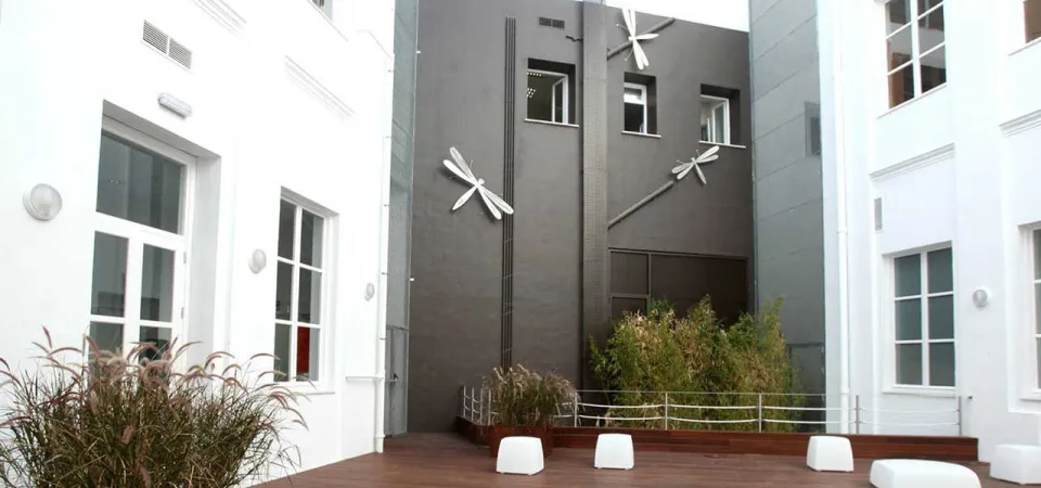 Patio principal de la Fundación Unicaja de Cádiz