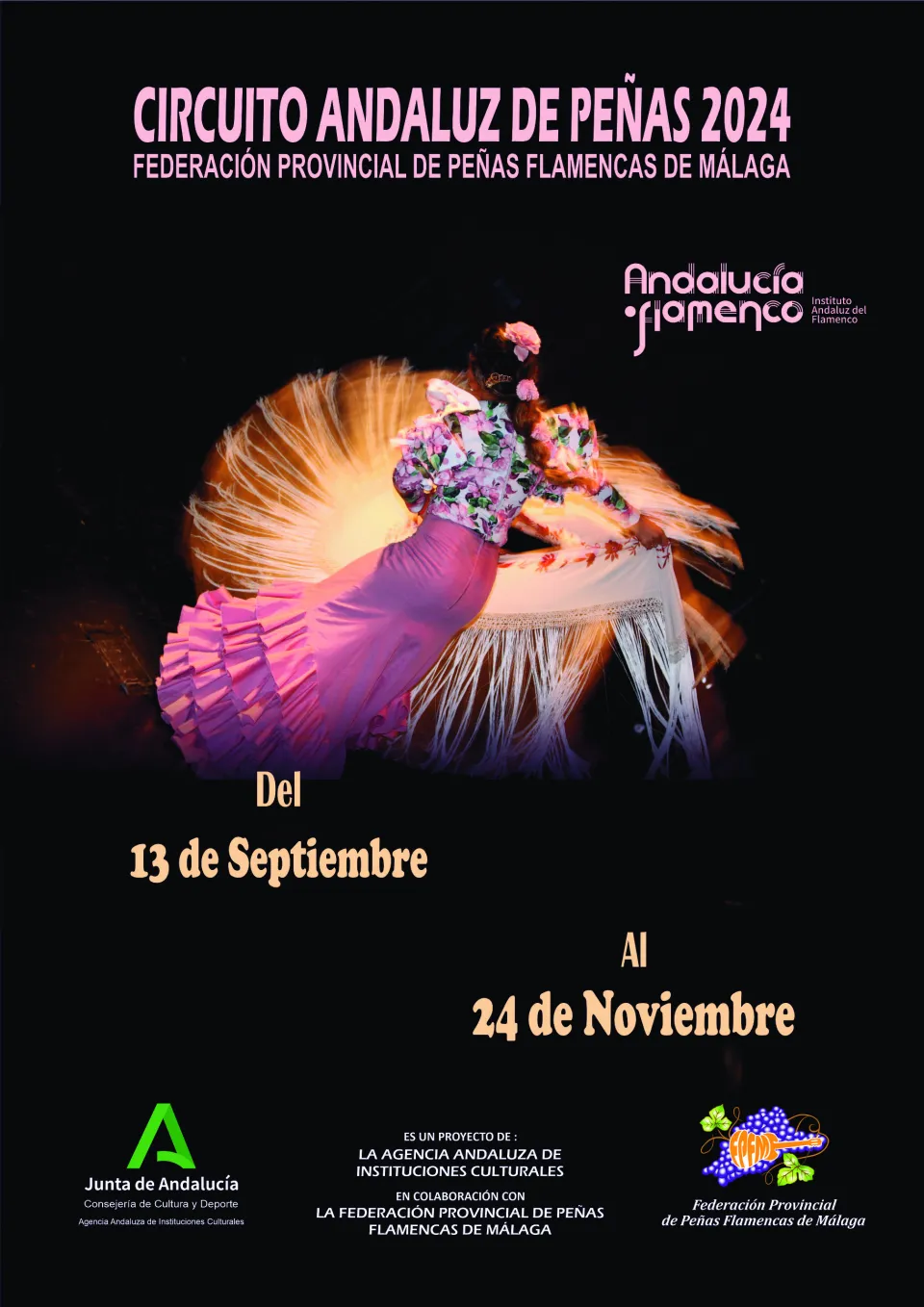 Cartel genérico del Circuito de Peñas en Málaga