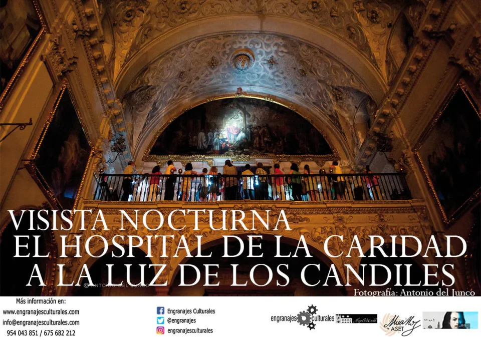 Cartel visita nocturna al Hospital de la Caridad