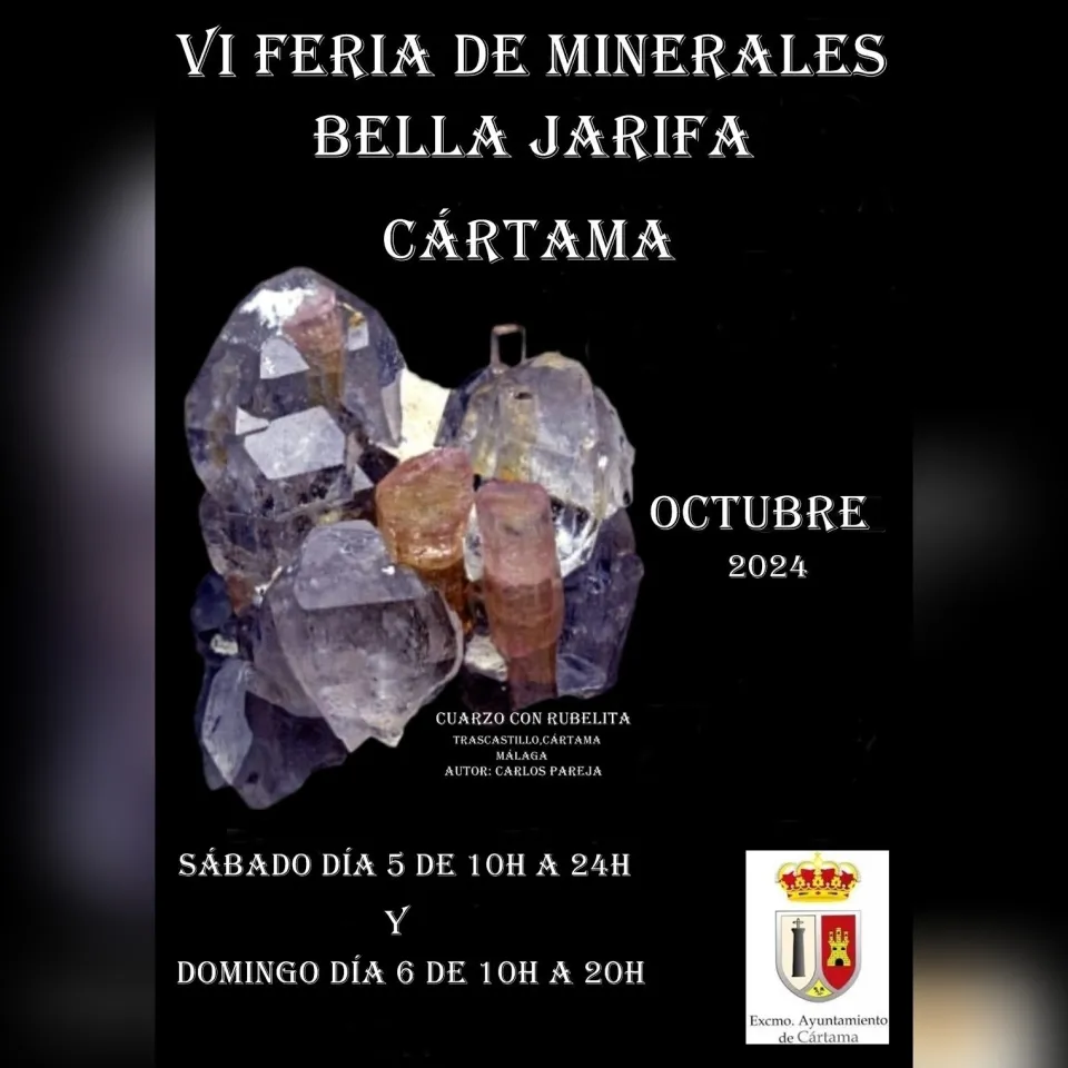Cartel VI Feria de Minerales de Cártama
