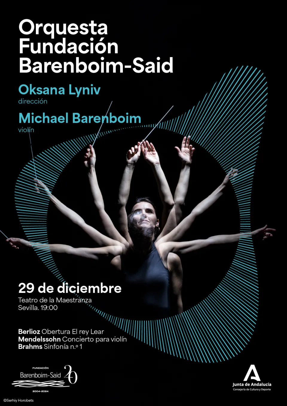 Cartel conciertos de la Orquesta Fundación BArenboim-Said