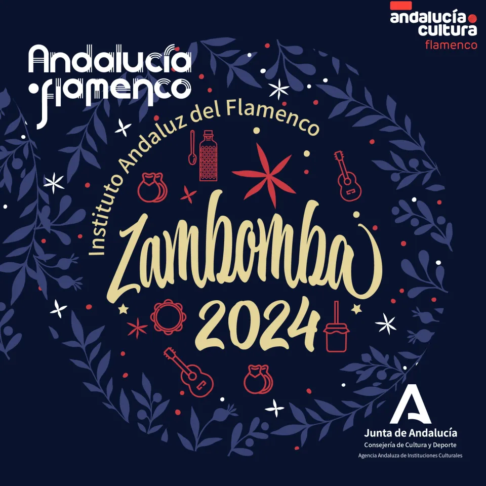 Cartel genérico de las Zambombas 2024 del Instituto Andaluz del Flamenco