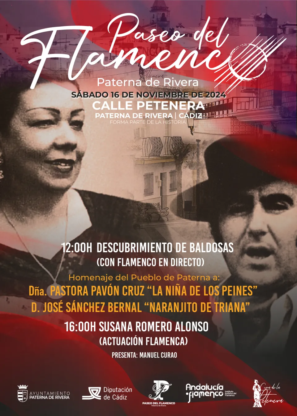 Cartel del Día del Flamenco en Paterna de Rivera