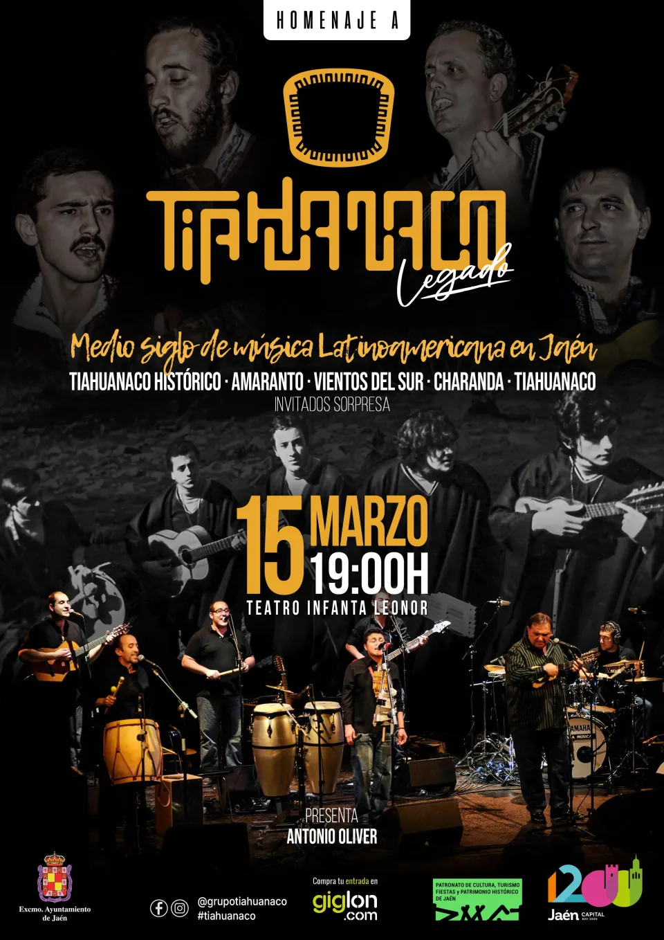 CARTEL DEL CONCIERTO HOMENAJE A TIAHUANACO