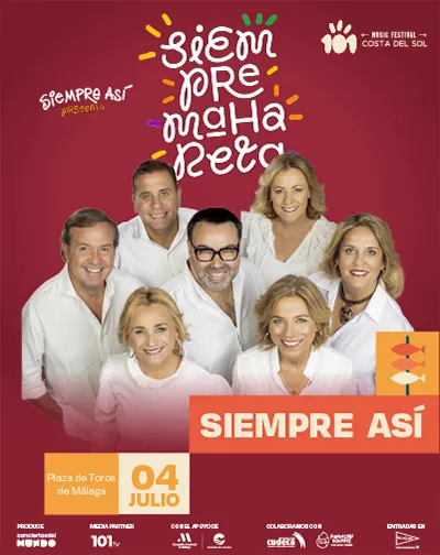 Concierto Siempre Así en Málaga