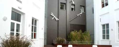 Patio principal de la Fundación Unicaja de Cádiz