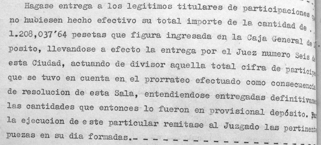 Detalle sentencia