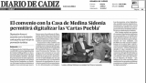 2013 Diciembre, Diario de Cádiz, Medina Sidonia Cartas Pueblas