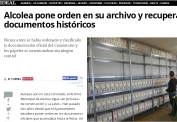 Alcolea pone orden en su archivo y recupera documentos históricos