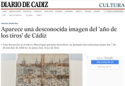 Aparece una desconocida imagen del año de los tiros de Cádiz