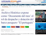 Archivo Histórico expone como `Documento del mes¿ el rol de despacho y dotación del barco pesquero