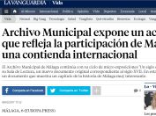 Archivo Municipal expone un acta del XVII que refleja la participación de Málaga en una contienda internacional
