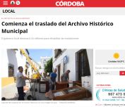 Comienza el traslado del Archivo Histórico Municipal