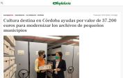 Cultura destina en Córdoba ayudas por valor de 37.200 euros para modernizar los archivos de pequeños municipios