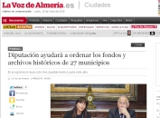 Diputación ayudará a ordenar los fondos 27 municipios - Almería