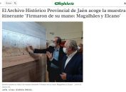 El Archivo Histórico Provincial de Jaén acoge la muestra itinerante Firmaron de su mano Magalhães y Elcano