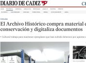 El Archivo Histórico compra material de conservación y digitaliza documentos - Chiclana