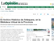 El Archivo Histórico de Antequera, en la Biblioteca Virtual de la Provincia