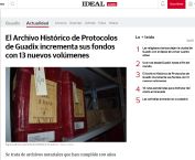 El Archivo Histórico de Protocolos de Guadix incrementa sus fondos con 13 nuevos volúmenes