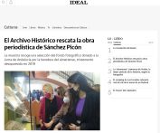 El Archivo Histórico rescata la obra periodística de Sánchez Picón