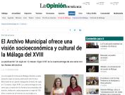 El Archivo Municipal ofrece una visión socioeconómica y cultural de la Málaga del XVIII