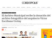 El Archivo Municipal recibe la donación del archivo fotográfico del arquitecto Víctor Escribano Ucelay