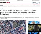El Ayuntamiento cederá un solar a Cultura para la construcción del Archivo Histórico Provincial