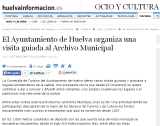 El Ayuntamiento de Huelva organiza una visita guiada al Archivo Municipal