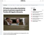 El Centro Lorca abre el próximo jueves la primera exposición de fondos del legado del poeta