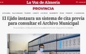El Ejido instaura un sistema de cita previa para consultar el Archivo Municipal