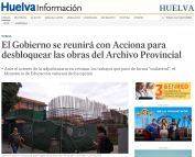 El Gobierno se reunirá con Acciona para desbloquear las obras del Archivo Provincial