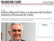 Fallece Manuel Cañas, ex director del Archivo Histórico Provincial de Cádiz