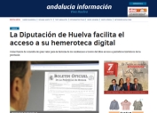 La Diputación de Huelva facilita el acceso a su hemeroteca digital