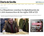 La Hispalense concluye la digitalización de 1.200 manuscritos de los siglos XIII al XX