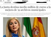 La Junta destina medio millón de euros a la mejora de 59 archivos municipales