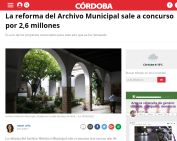 La reforma del Archivo Municipal sale a concurso por 2,6 millones