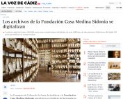 Los archivos de la Fundación Casa Medina Sidonia se digitalizan