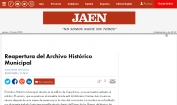 Reapertura del Archivo Histórico Municipal Jaén
