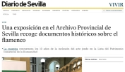 Una exposición en el Archivo Provincial de Sevilla recoge documentos históricos sobre el flamenco
