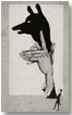 Carta con sombras chinescas, fabricante: Morris's Cigarettes, Londres, hacia 1930