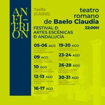 Programación de ANFITRIÓN en el Teatro Romano de Baelo Claudia
