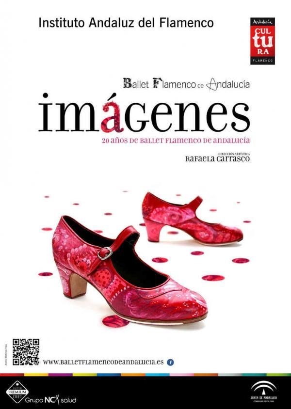 Cartel del espectáculo 'Imágenes. 20 años del Ballet Flamenco de Andalucía'