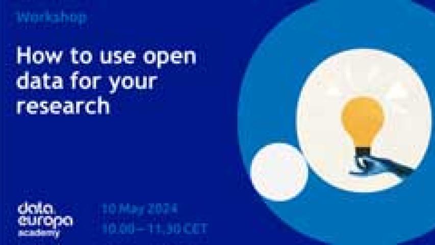 Cartel taller 'Cómo utilizar los datos abiertos para tu investigación'