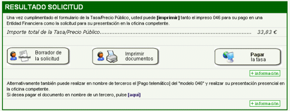 Resultado de la confeciónn despues de enviar los datos