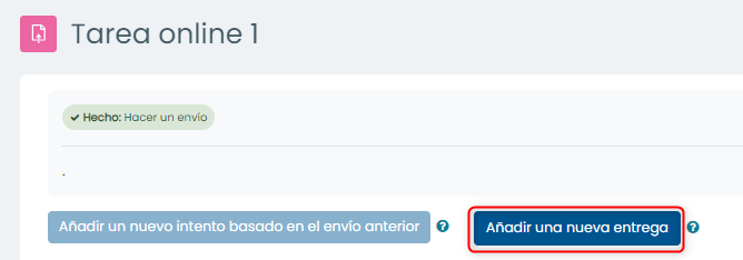 Nueva entrega