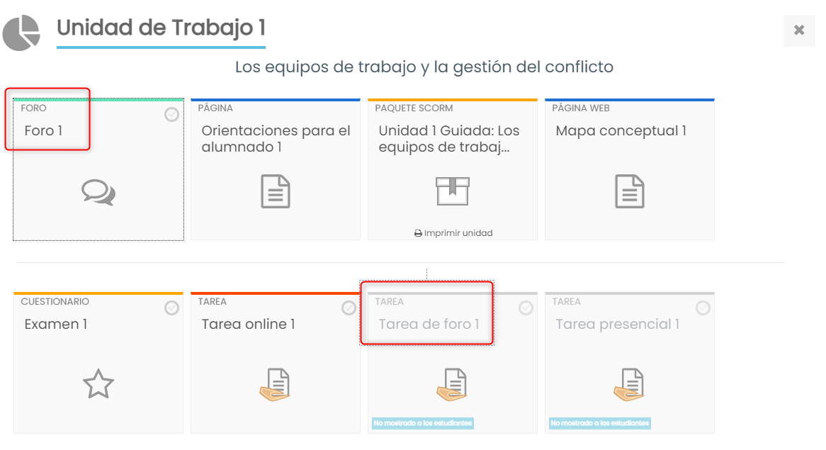 Foro y tarea de foro
