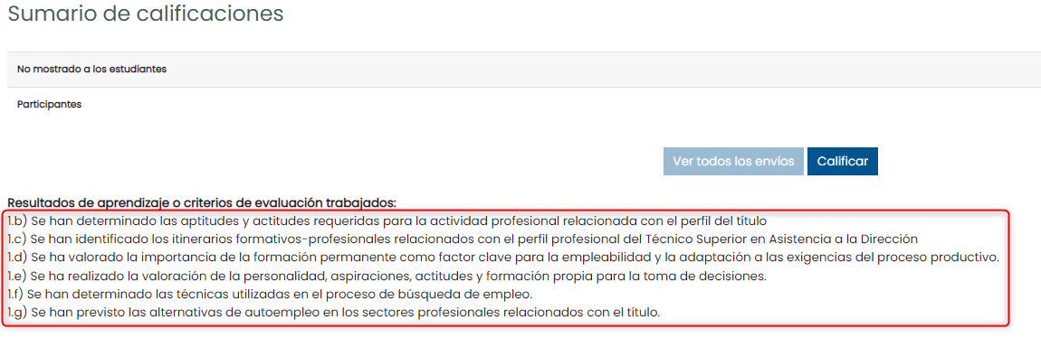 Calificar examen
