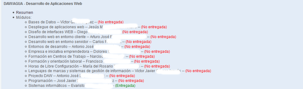 Gestiona FP - Informe memorias