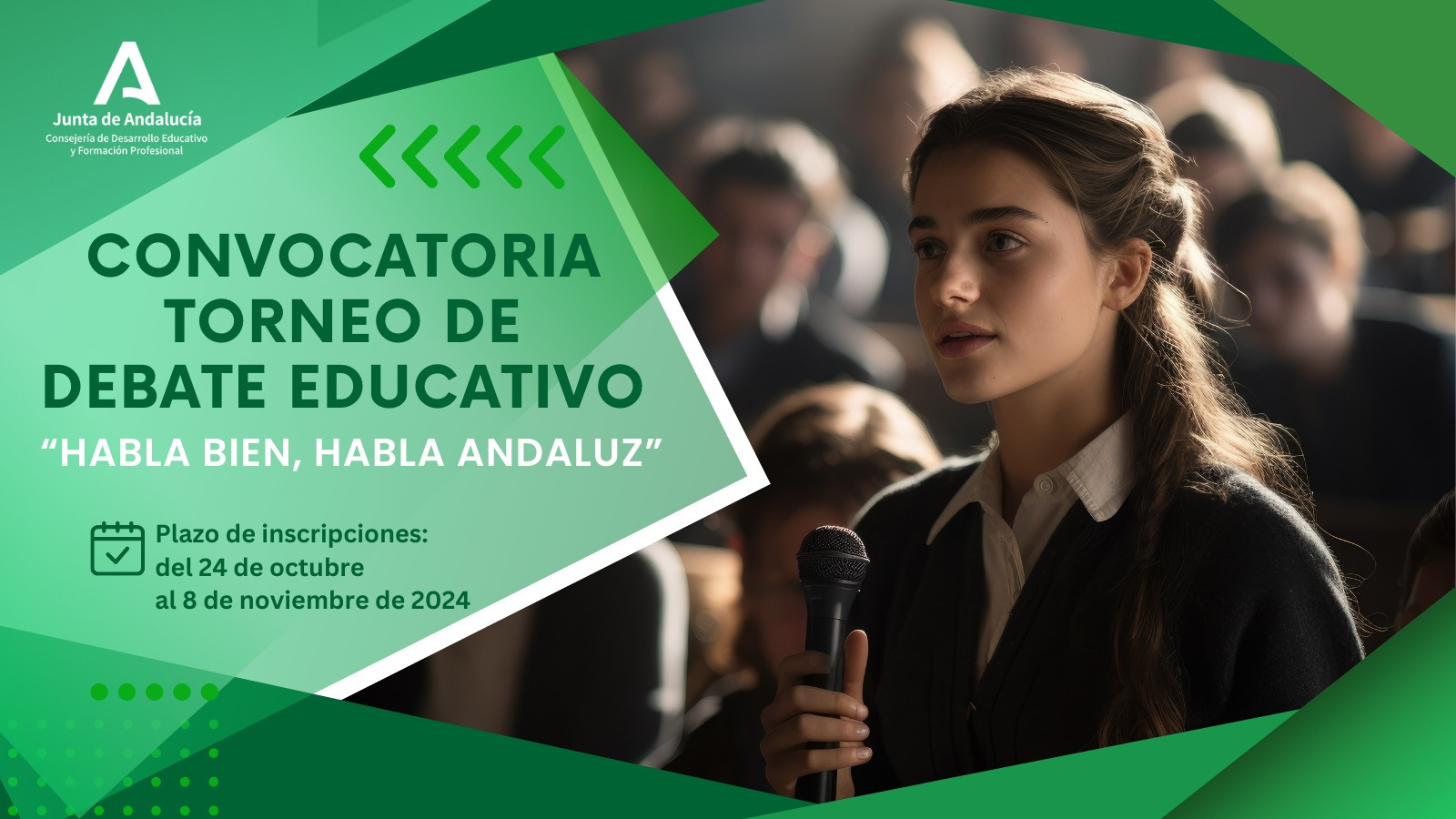 Cartel del Torneo de Debate Escolar.